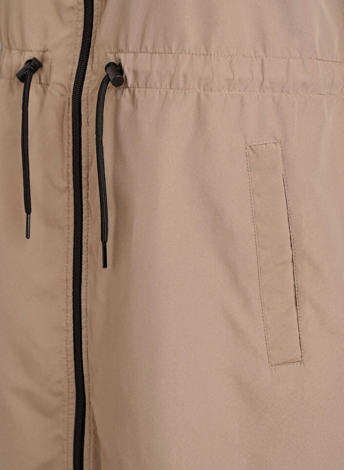 Flash - Lättviktig parkas med huva, Brun, Packshot image number 3