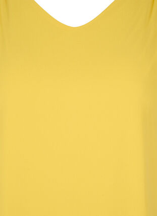 Blus med korta ärmar, Primrose Yellow, Packshot image number 2