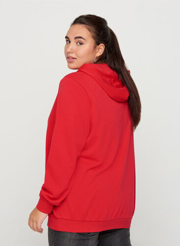 Sweatshirt med huva och ficka, Lollipop, Model image number 1
