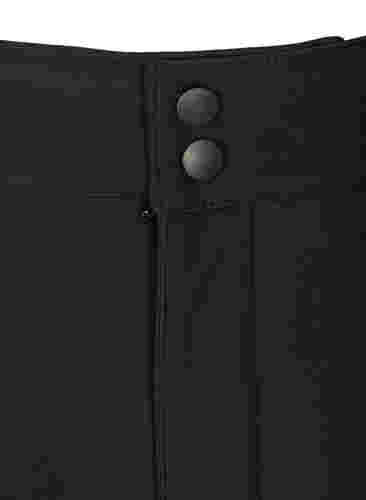 Softshell byxor med justerbart kardborreband, Black, Packshot image number 2
