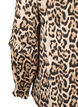 Leopardmönstrad blus med smock, Brun, Packshot image number 3