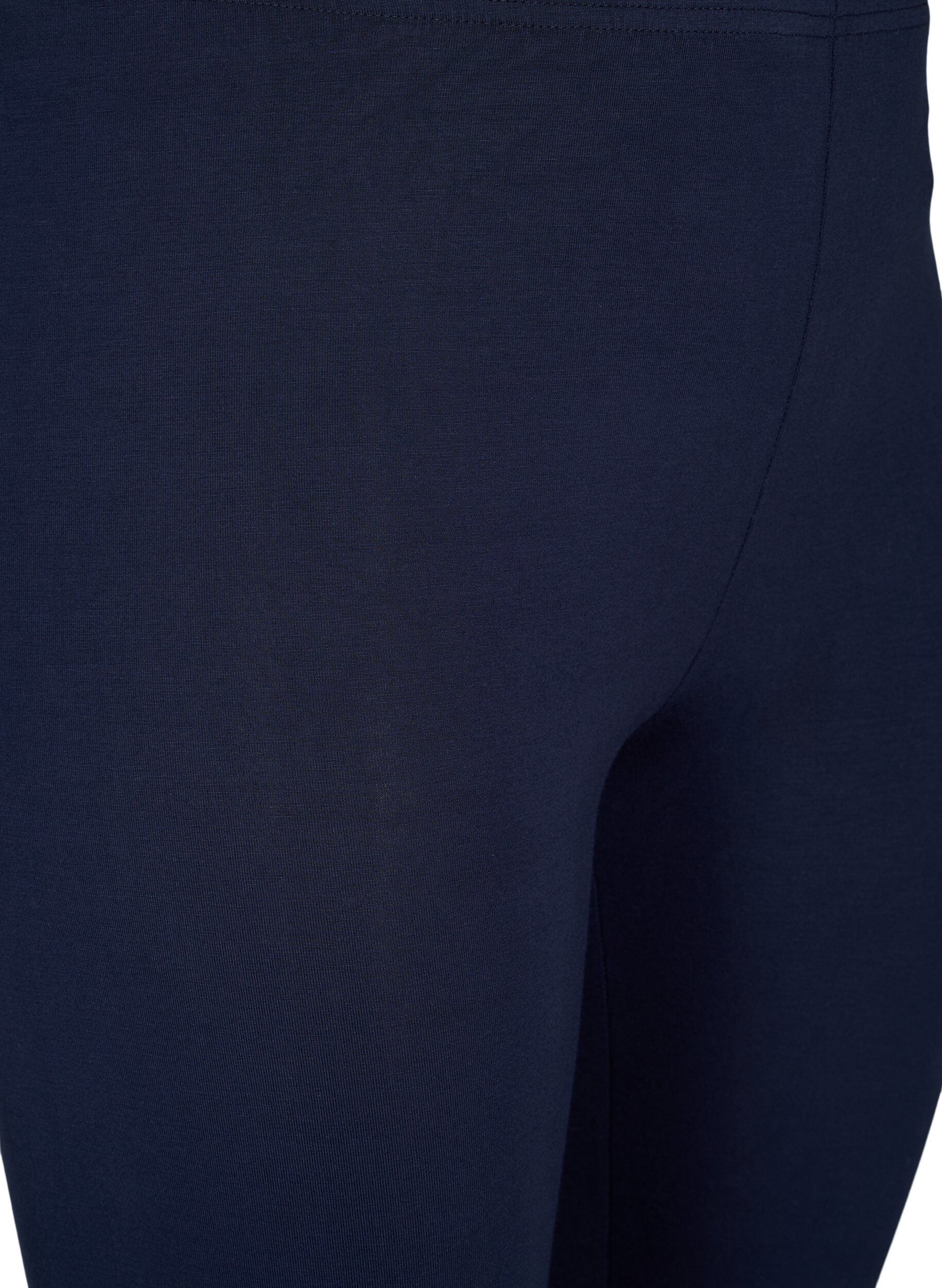 Zizzi3/4 bas-leggings, Bl&aring;, Packshot image number 2