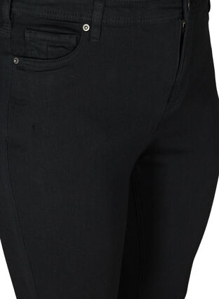 Ellen Jeans med högmidja och bootcut, Black, Packshot image number 2
