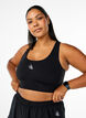 Sport-bh med racerback, Svart, Model image number 0
