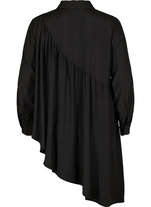 Tunika med asymmetrisk nederdel, Black, Packshot image number 1