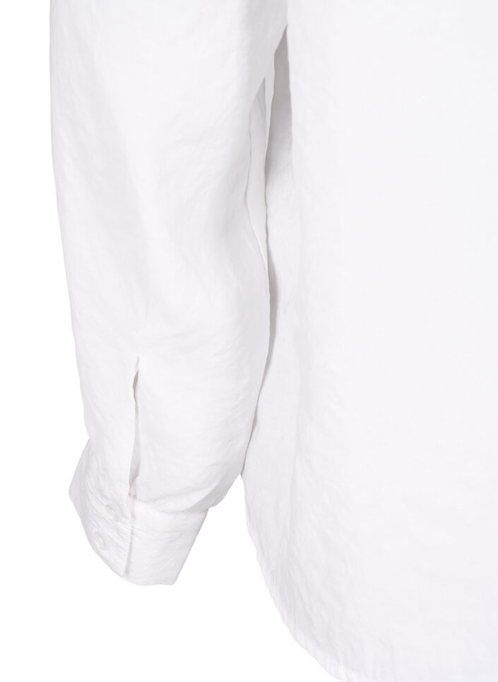 Långärmad skjorta i TENCEL™ Modal, Bright White, Packshot image number 4