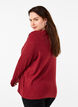 Stickad blus med rund hals, R&ouml;d, Model image number 2
