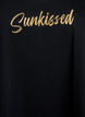 Bomullstopp med a-linjeform, Svart, Packshot image number 2