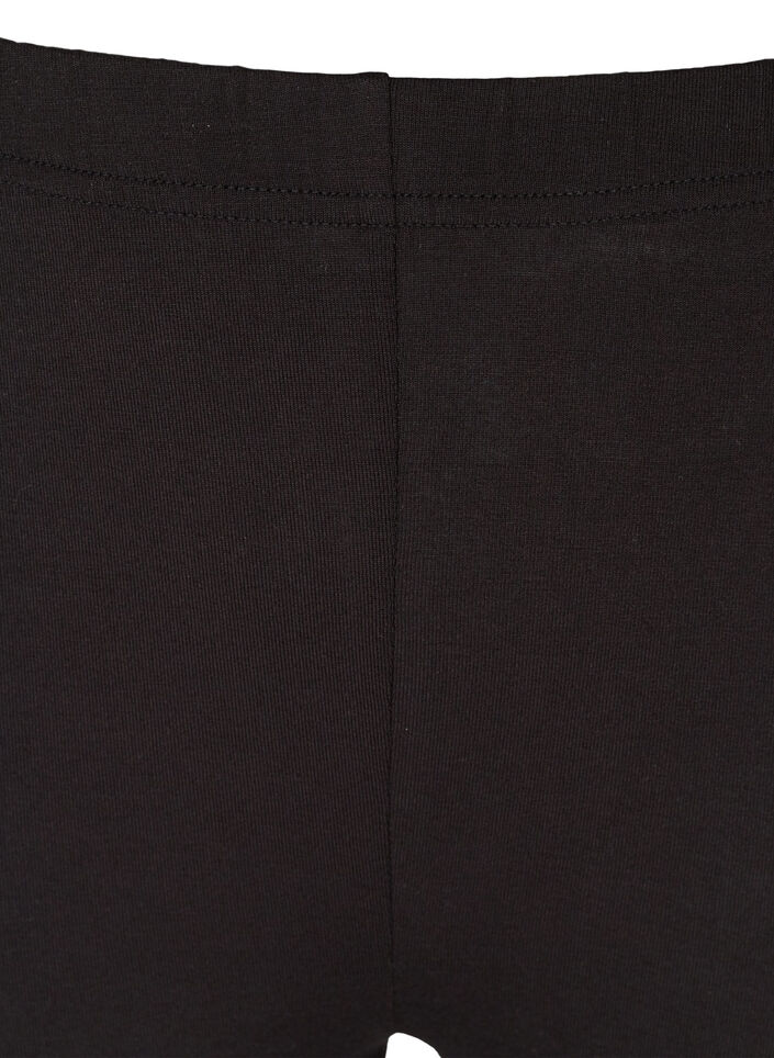 Leggings med 3/4-l&auml;ngd och knappar, Svart, Packshot image number 2