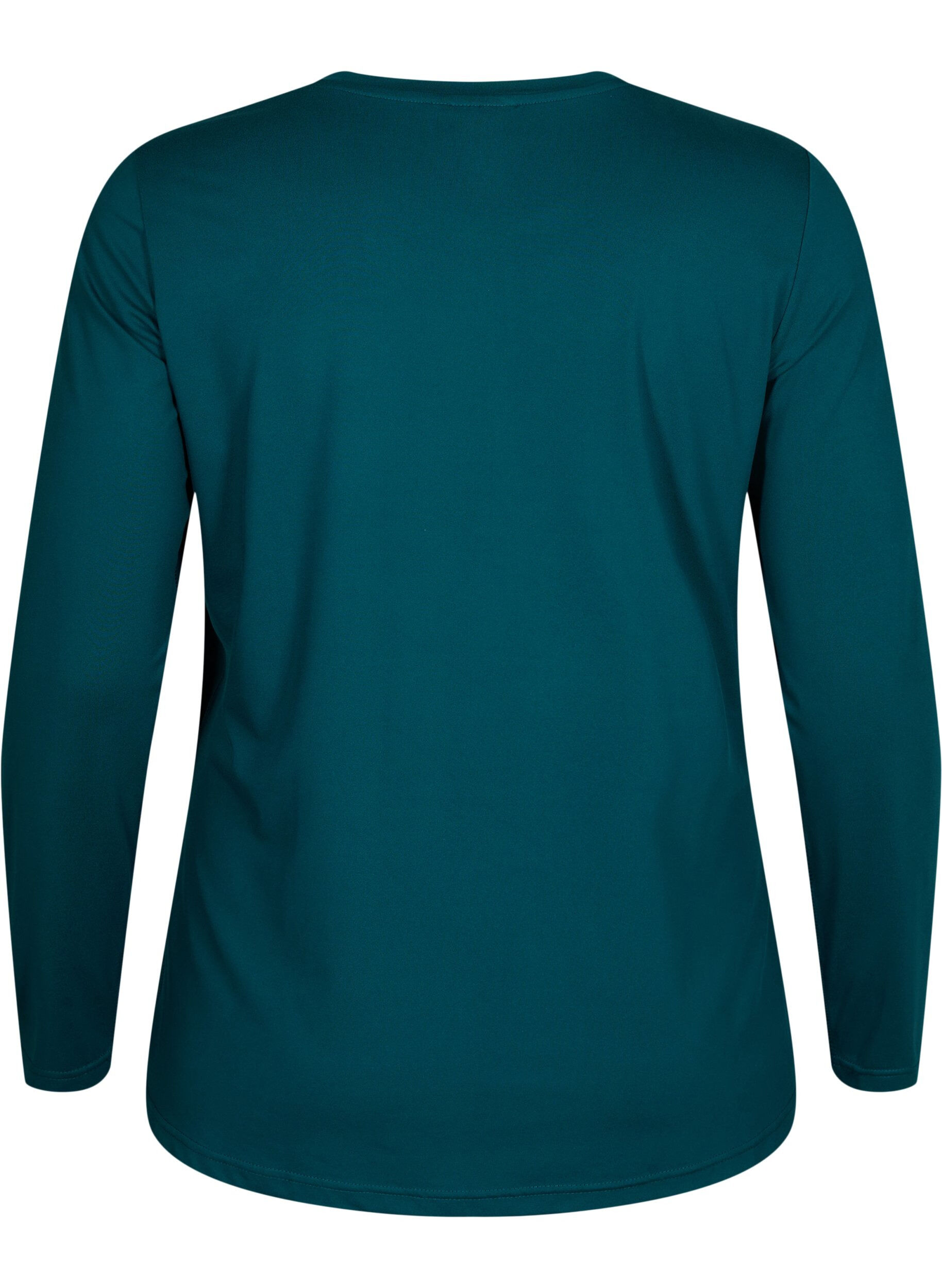 Zizzi L&aring;ng&auml;rmad tr&auml;ningstr&ouml;ja, Deep Teal, Packshot image number 1