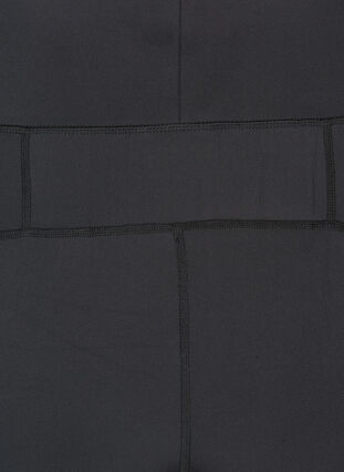 Cropped träningstight, Black, Packshot image number 3