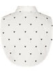 Lös krage med broderade hjärtan, White, Packshot image number 1