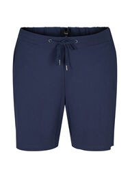 Enfärgade shorts med fickor, Navy Blazer