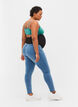 Gravidjeggings i bomullsblandning, Light blue denim, Model image number 1