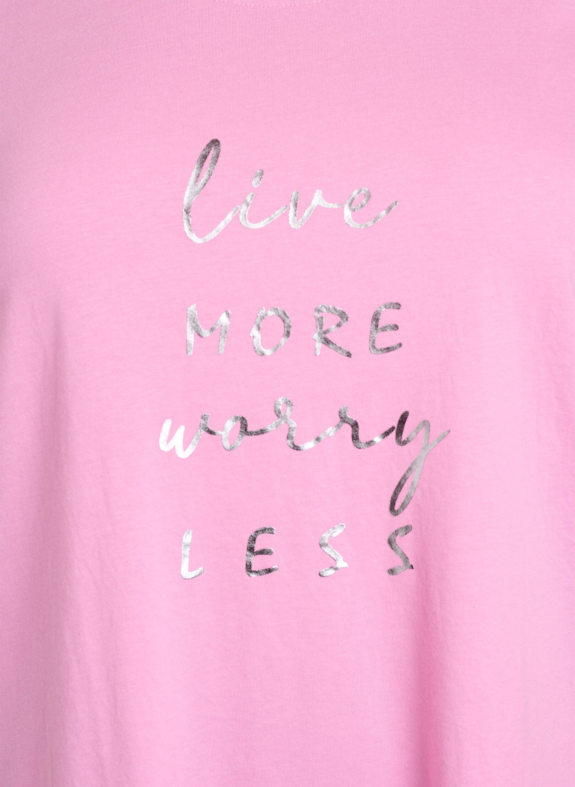 Zizzi FLASH - T-shirt med tryck, Rosa, Packshot image number 2