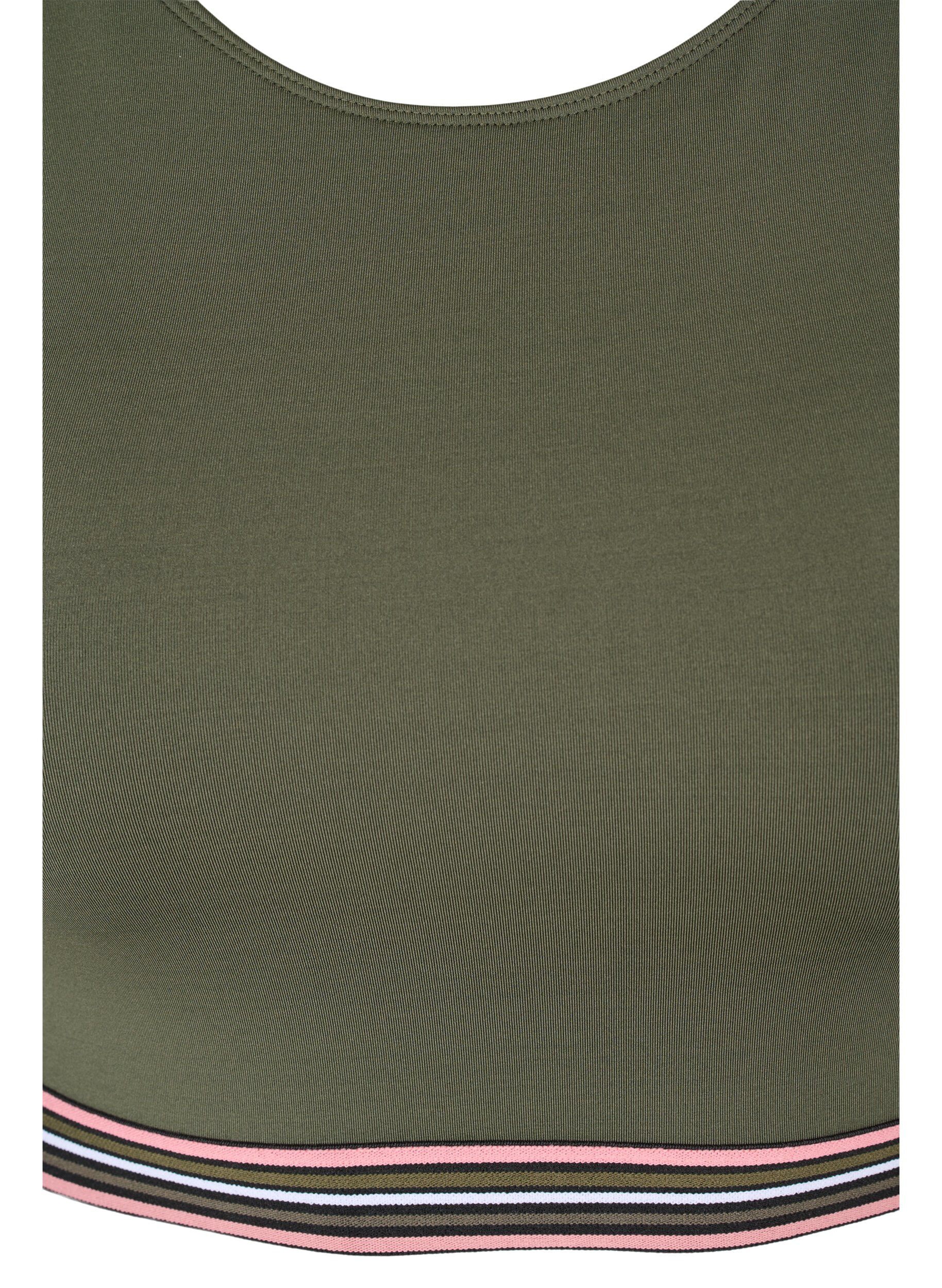 Zizzi Mjuk bh med justerbara axelband, Gr&ouml;n, Packshot image number 2