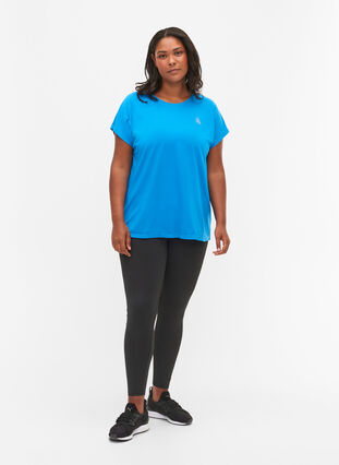 Kortärmad t-shirt för träning, Brilliant Blue, Model image number 2