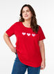 T-shirt i bomull med motiv, Salsa w. Hearts, Model image number 0