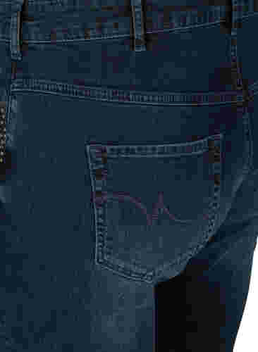 Slim fit Emily jeans med nitar, Dark blue, Packshot image number 3