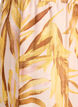 Blus i viskos med l&ouml;vm&ouml;nster och volangdetaljer, Gul, Packshot image number 3