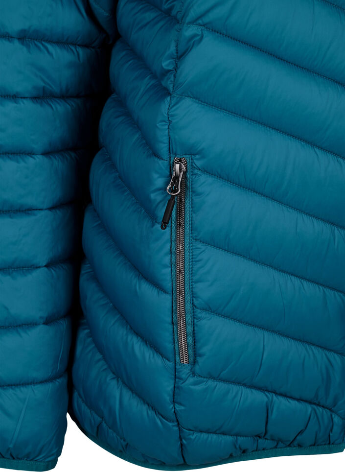 L&auml;ttviktsjacka med huva, Bl&aring;, Packshot image number 3