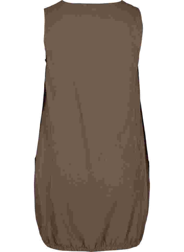 Ärmlös klänning i bomull, Falcon, Packshot image number 1