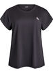Enf&auml;rgad tr&auml;nings-T-shirt, Svart, Packshot image number 0