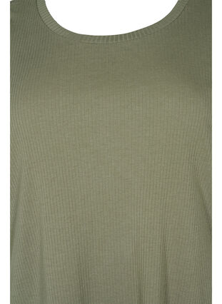 Ribbad t-shirt, Dusty Olive, Packshot image number 2