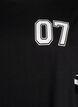 Kort t-shirtkl&auml;nning med sportiga detaljer, Svart, Packshot image number 2