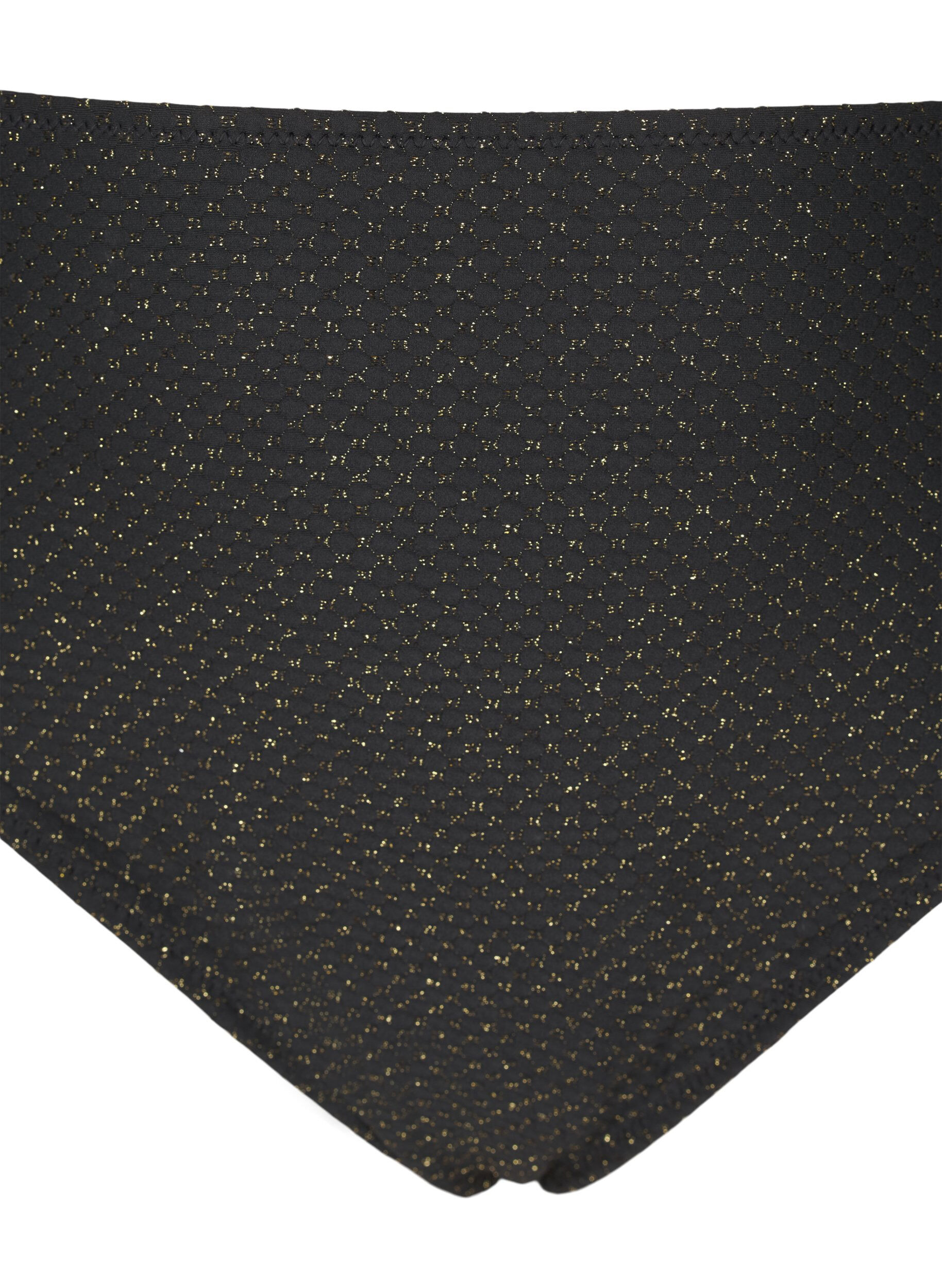 Zizzi Bikinitrosa med glitter och tai-sk&auml;rning, Svart, Packshot image number 2