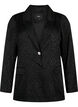 Jacquard blazer i viskos, ton i ton, Black, Packshot image number 0