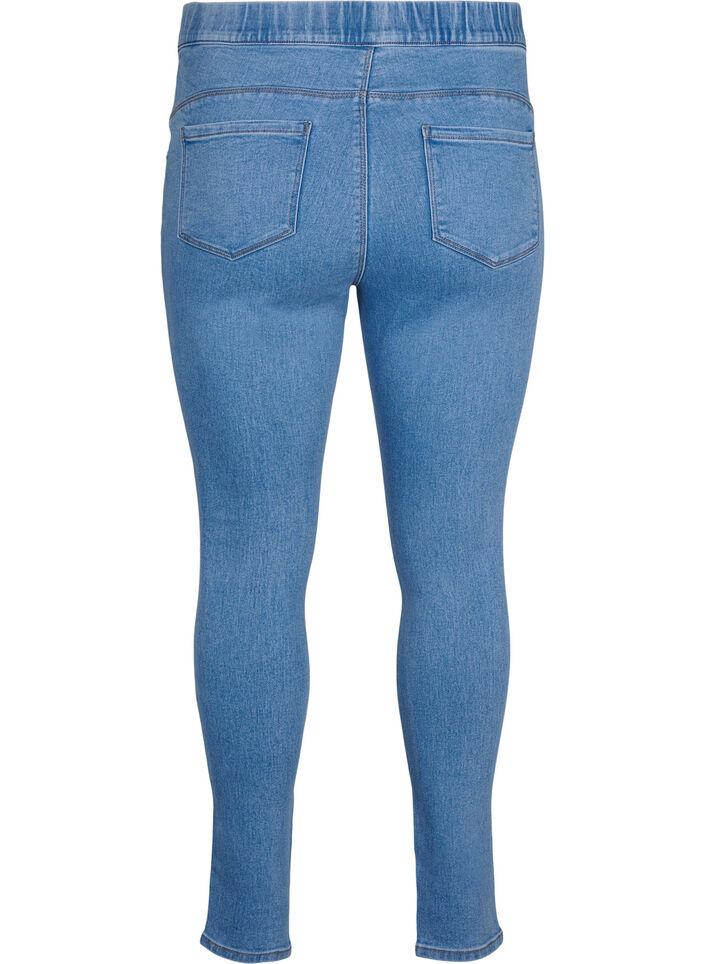 Rippade jeggings, Light Blue, Packshot image number 1