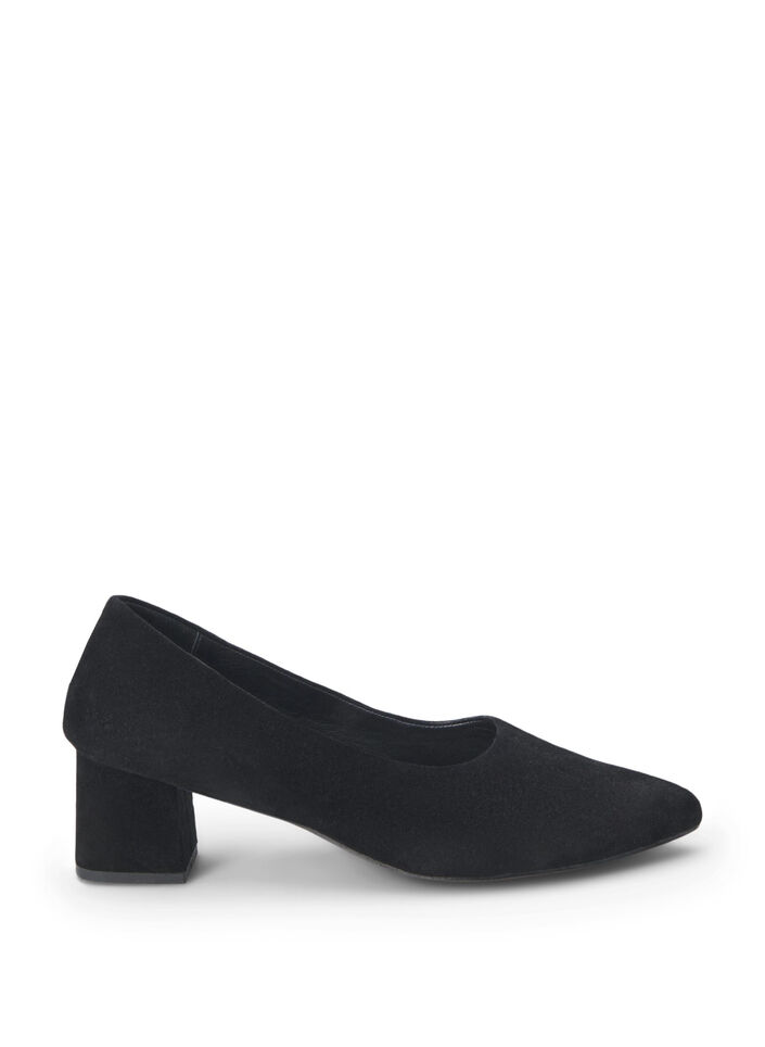 Wide fit - Pumps i mocka, Black, Packshot image number 0