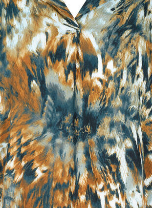 Långärmad viskosblus med mönster, Rubber AOP, Packshot image number 2