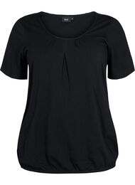 Kortärmad t-shirt i bomull, Black