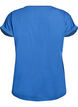 Kort&auml;rmad t-shirt i bomullsblandning, Bl&aring;, Packshot image number 1