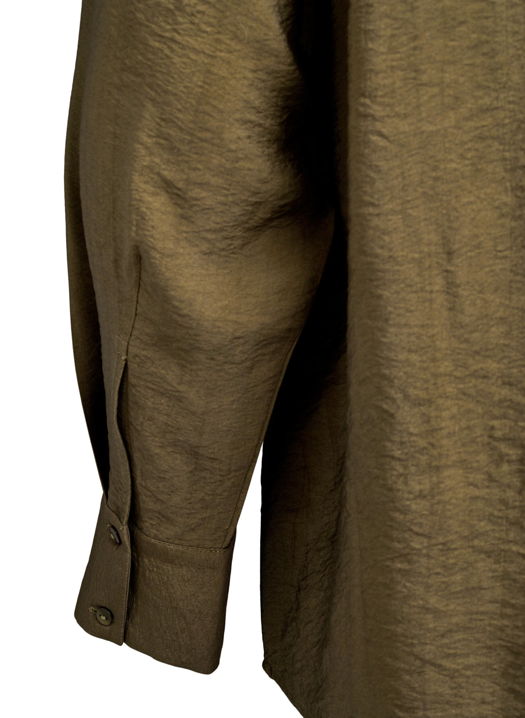 Zizzi Skjorta med nitar, Gr&ouml;n, Packshot image number 3