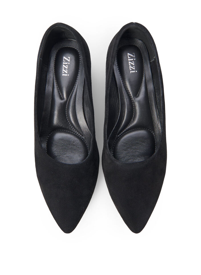 Wide fit - Pumps i mocka, Black, Packshot image number 2