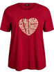 T-shirt med tryck, R&ouml;d, Packshot image number 0