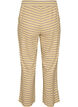 Randiga pyjamasbyxor med h&ouml;g midja och vida ben, Gul, Packshot image number 1