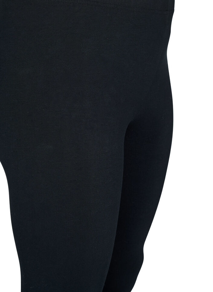 Basic leggings i viskos, Svart, Packshot image number 2