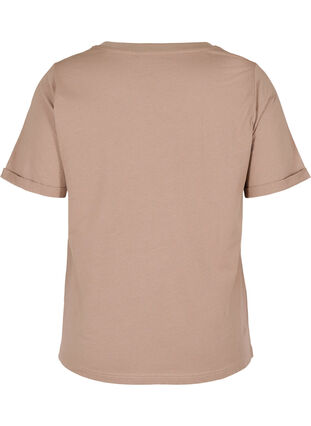 Tränings t-shirt i bomull med text och korta ärmar, Iron, Packshot image number 1