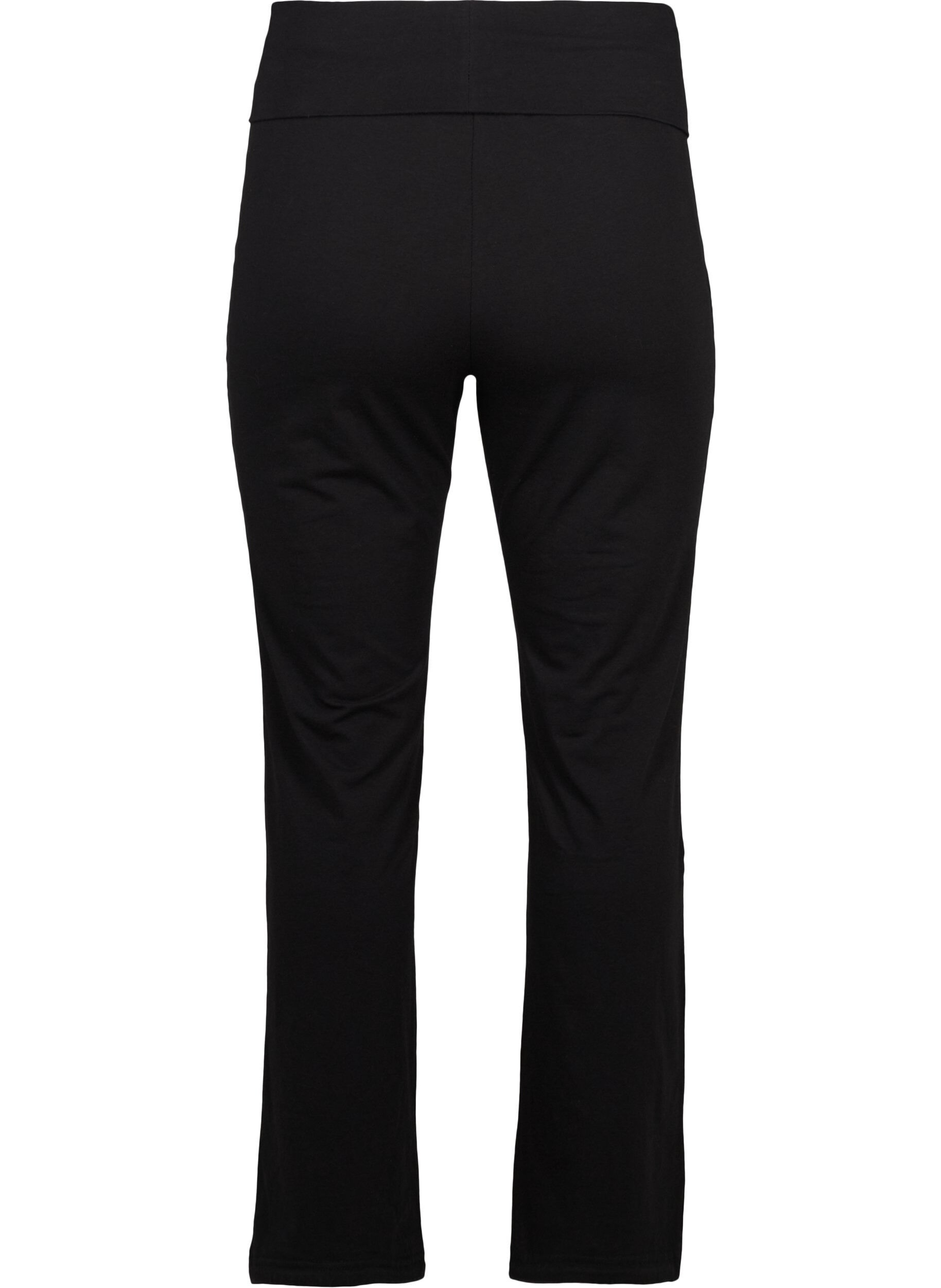 ZizziSportbyxor i bomull, Svart, Packshot image number 1
