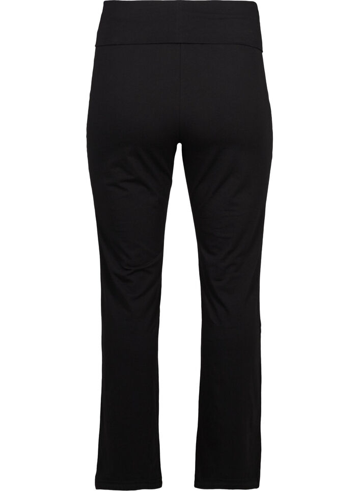 Sportbyxor i bomull, Svart, Packshot image number 1