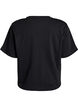 Boxig t-shirt i bomull, Svart, Packshot image number 1