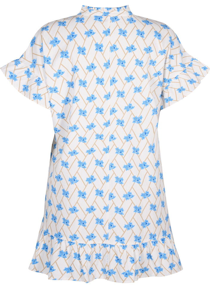 Blommig bomullstunika, Snow White Flower, Packshot image number 1