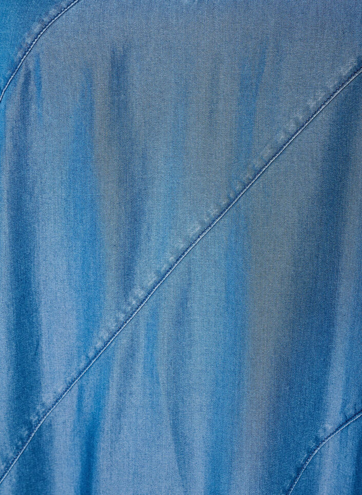 Kl&auml;nning i denimlook i TENCEL&trade; Lyocell med axelband, Bl&aring;, Packshot image number 2