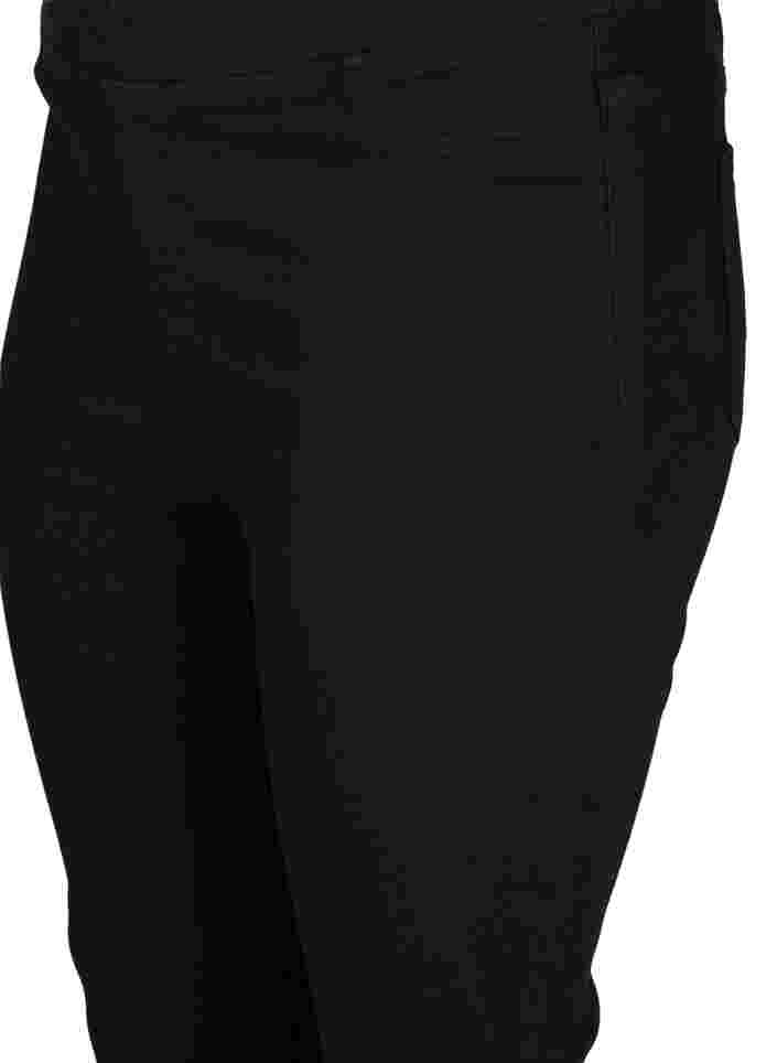 Jeggings i bomullsblandning med bakfickor, Black, Packshot image number 2