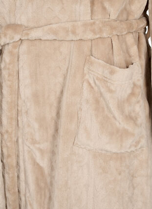 Morgonrock med fickor, Natural, Packshot image number 3