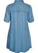 Jeanskl&auml;nning i lyocell med knappar och korta &auml;rmar, Bl&aring;, Packshot image number 1